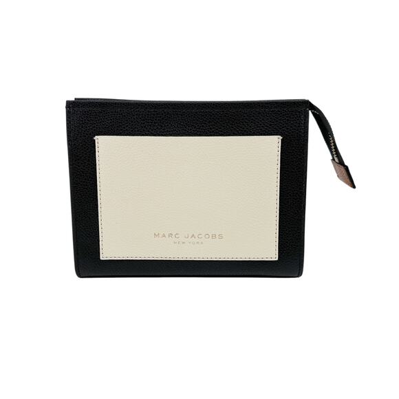 MARC JACOBS Grind Leather Cosmetic Pouch - Picture 1 of 11
